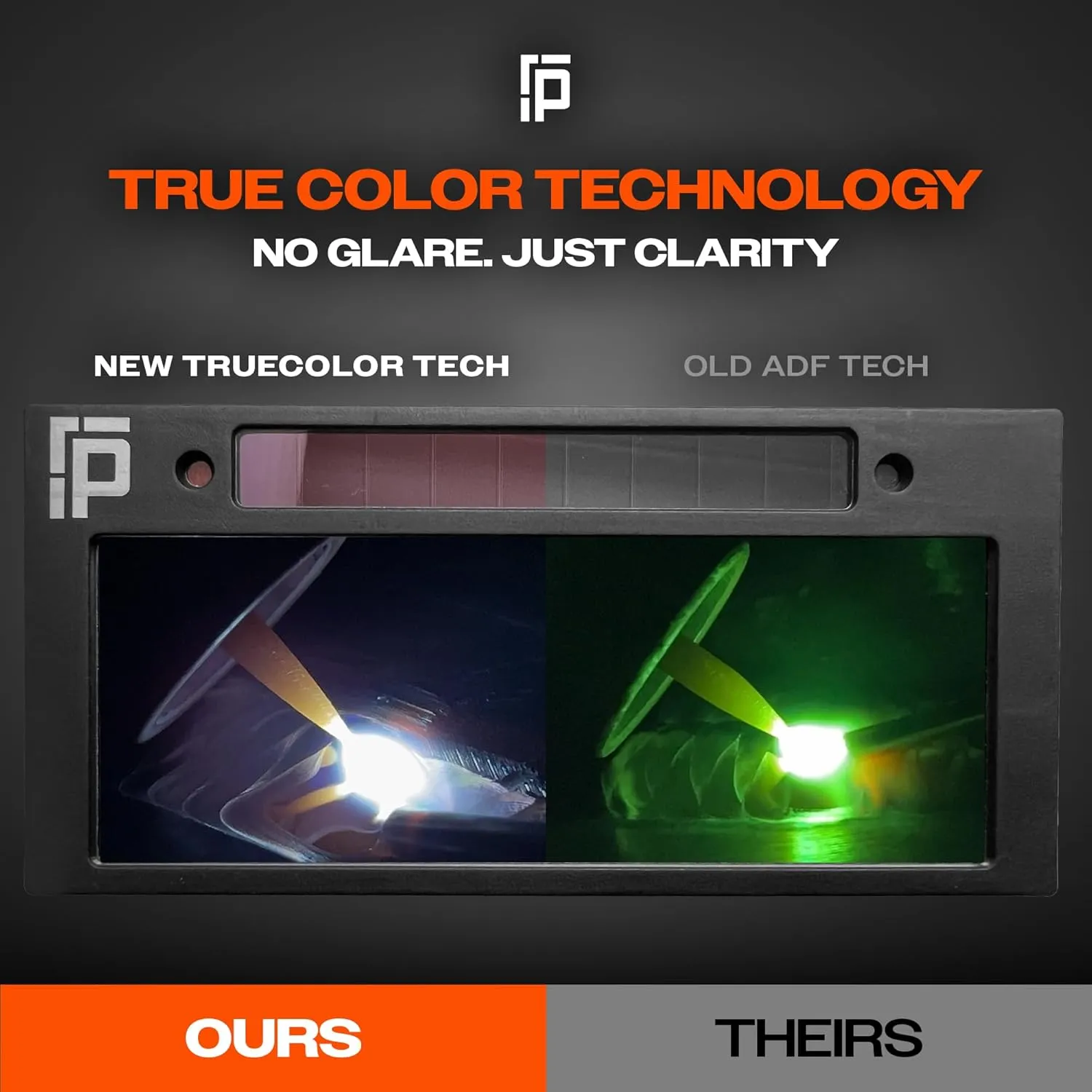 The Heir | HD Shade 10 Auto Darkening Welding Lens | Cool Blue Welding Lens 2x4 1/4 | Shade 10 Welding Lens Auto Darkening | Perfect for a Sugar Scoop Welding Hood or Pancake | Ridge Products