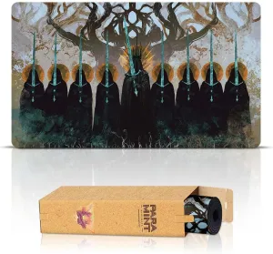 The Nine Black Riders (Stitched) - MTG Playmat by Anato Finnstark, LOTR Lord of the Rings - Compatible with Magic the Gathering Playmat - Play MTG, YuGiOh, TCG - Original Play Mat Art Designs