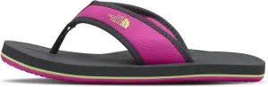 THE NORTH FACE Youth Base Camp Flip Flops, Vanadis Grey/Linaria Pink, 1 Big Kid