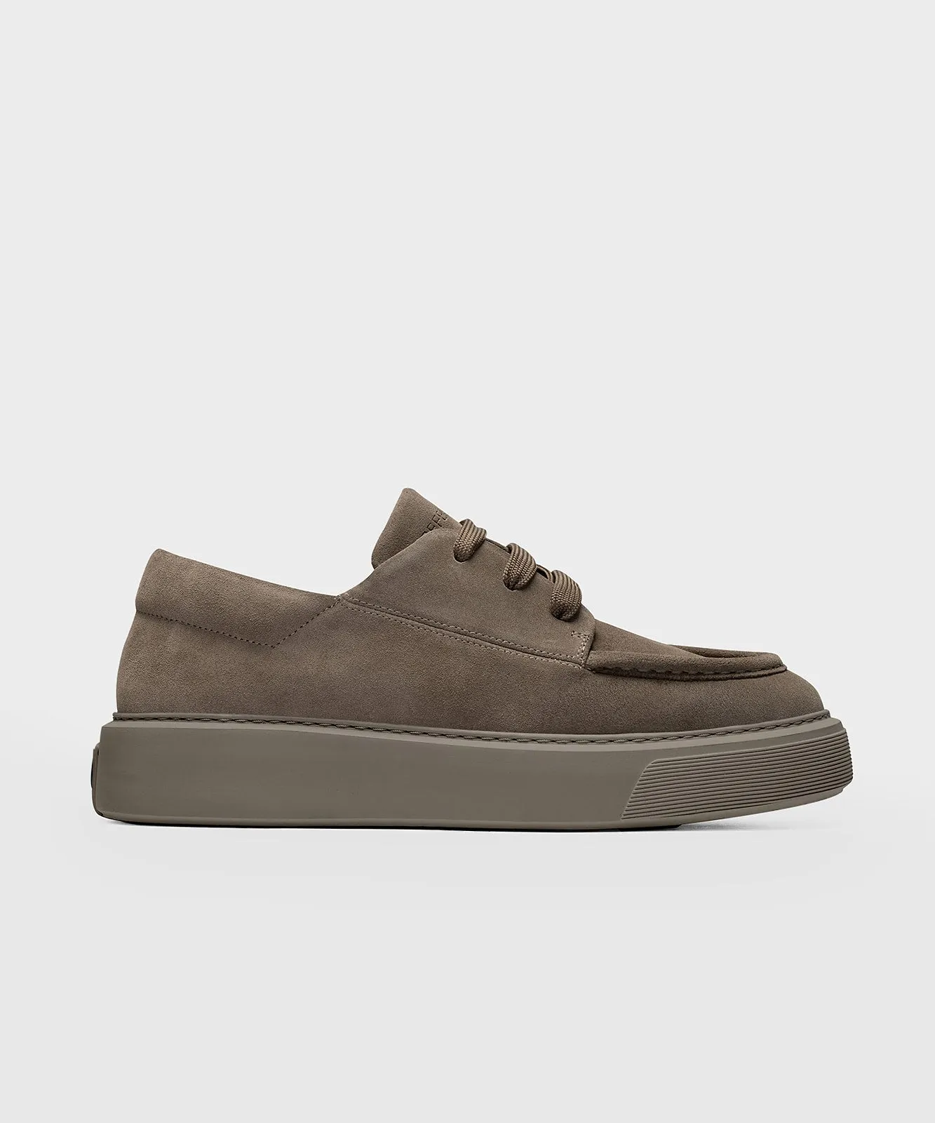 The Tahoe Light Taupe Suede