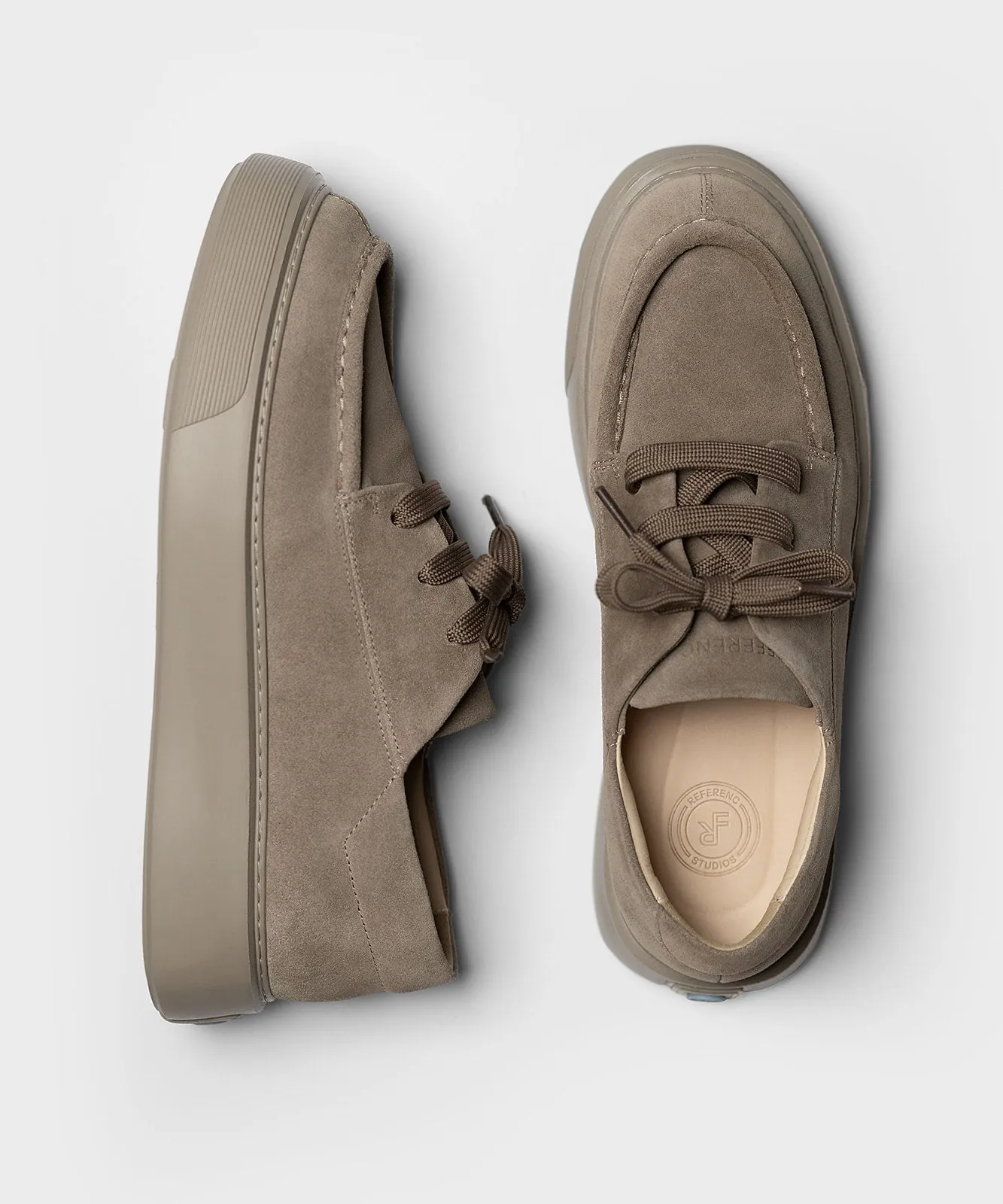 The Tahoe Light Taupe Suede