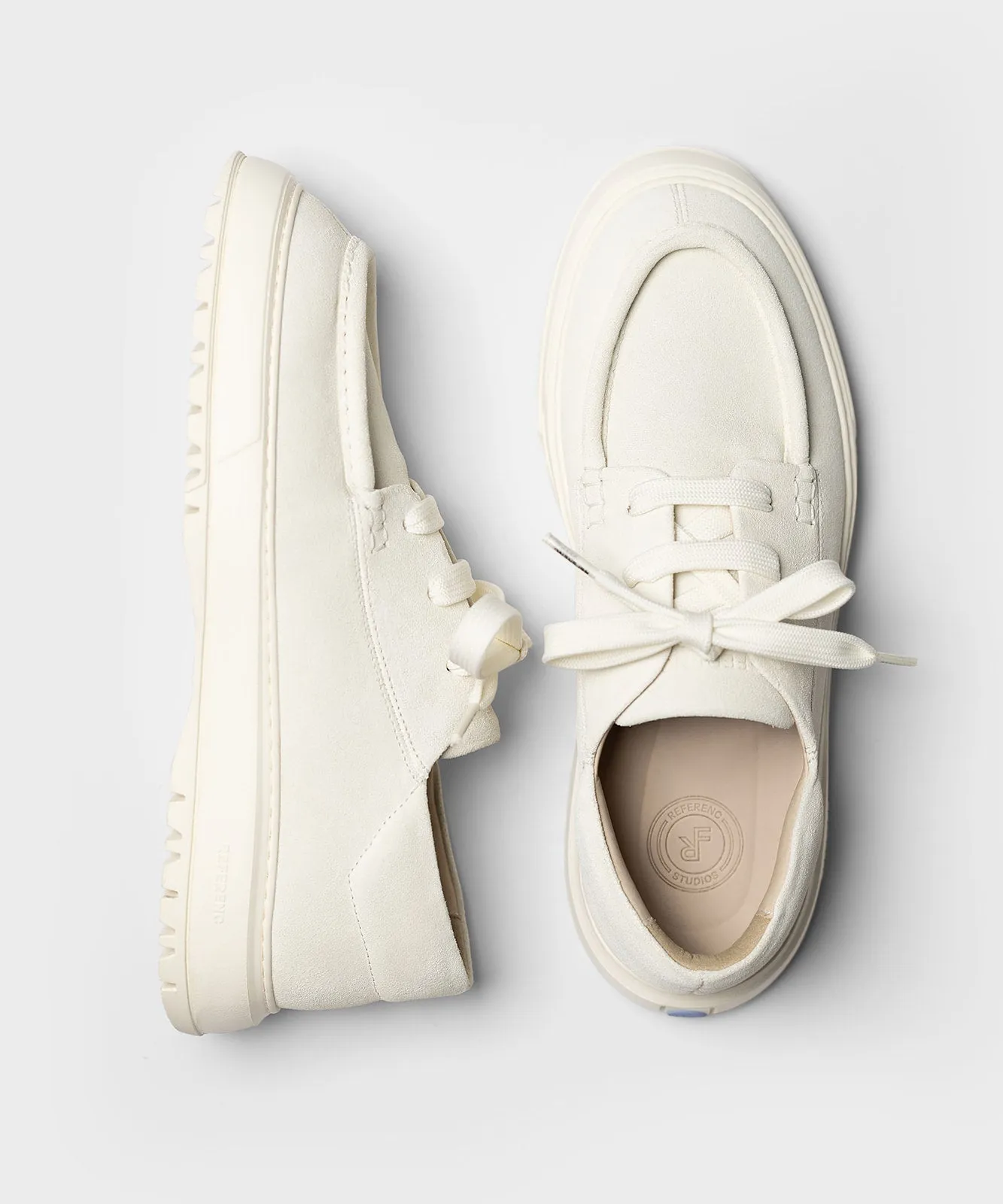The Tahoe Lugs Off-White Suede