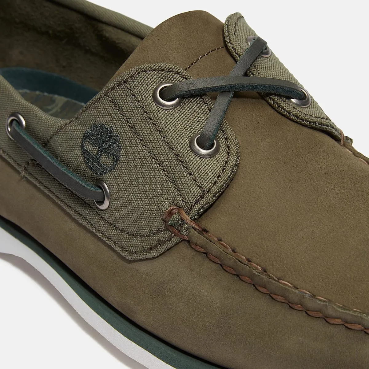 Timberland Classic Boat Shoe Dark Green Nubuck M