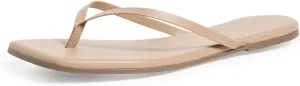TKEES Women's Square Toe Lily Flip Flops