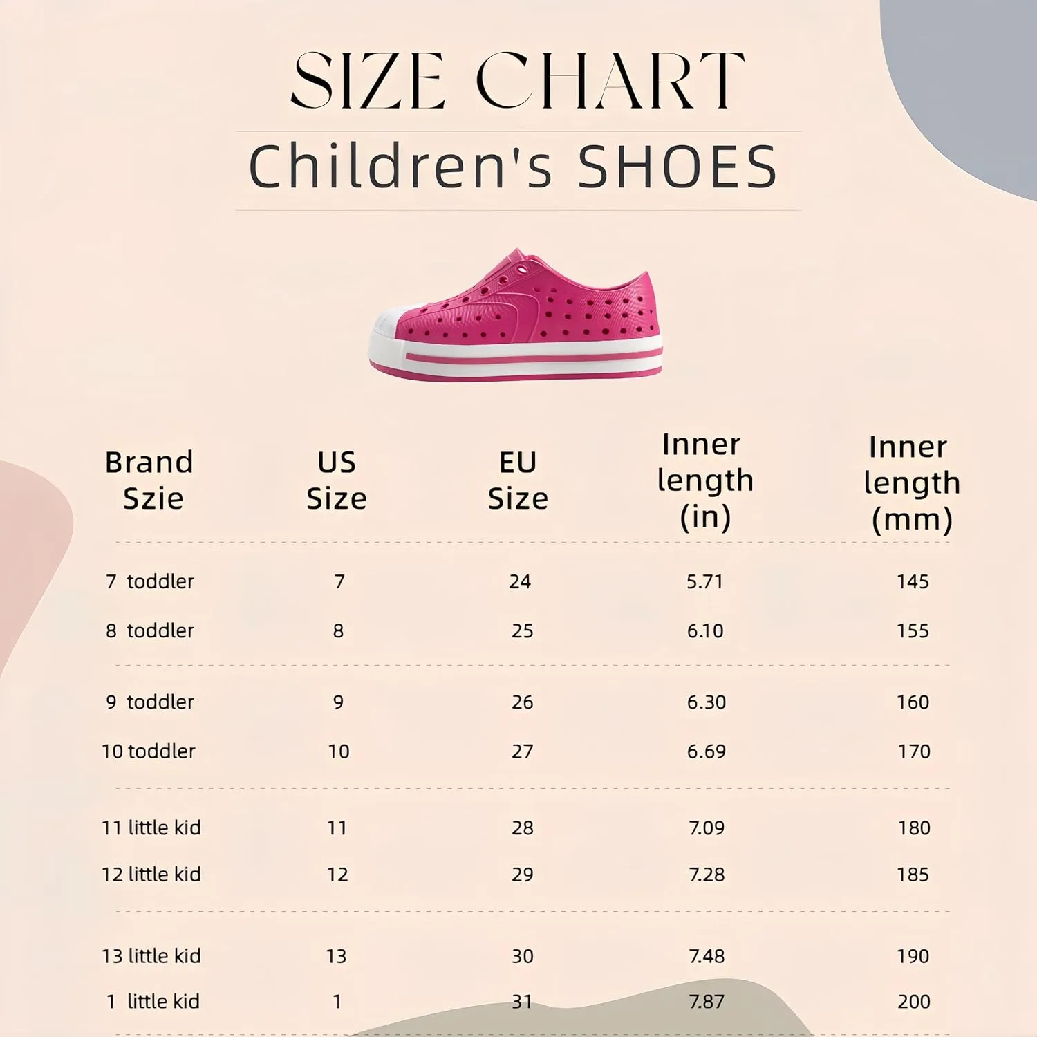 Toddler & Kids Water Shoes for Boys & Girls - Quick-Dry Non-Slip Water Sandals, Lightweight Slip-On Aqua Shoes for Swimming, Beach & Garden Play
