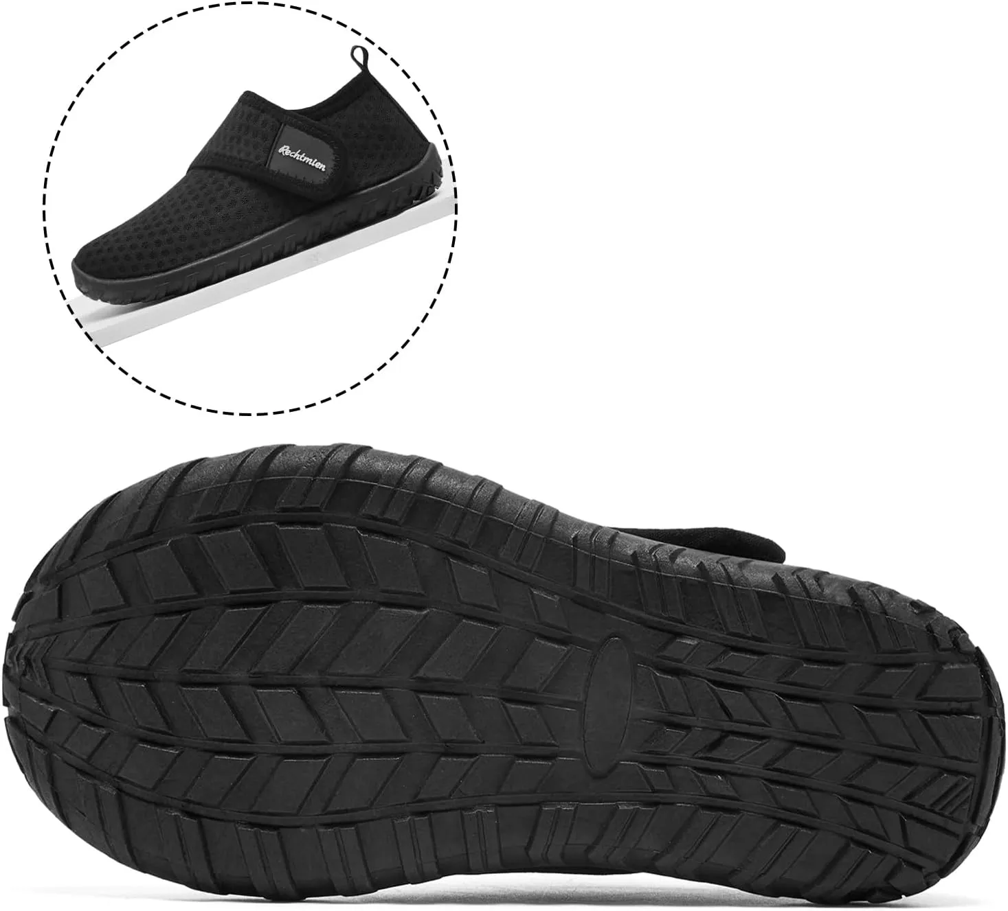 Toddler Boys' Girls' Water Shoes: Quick Dry, Non-Slip, Aqua Shoes - Blue, Medium