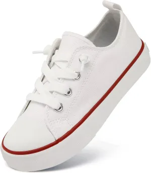 Toddler Little Kid Cushioned Canvas Shoes Slip On Sneakers Soft and Durable