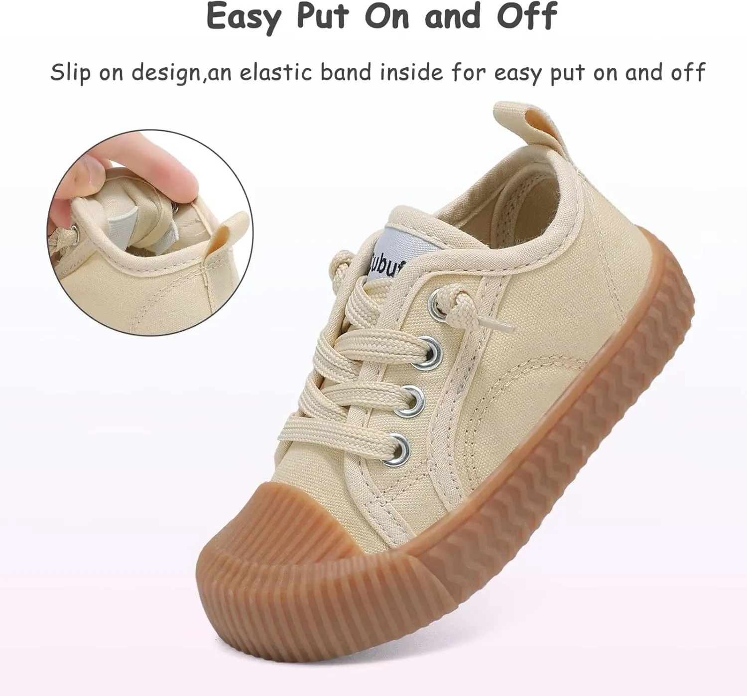 Toddler Shoes Boys Girls Slip On Canvas Sneakers