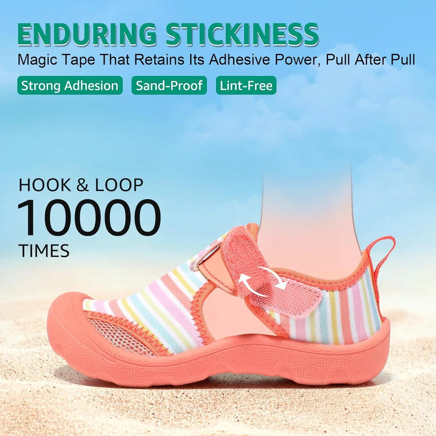 Toddler Water Shoes Quick-Dry Cute Beach Swim Pool Shoes