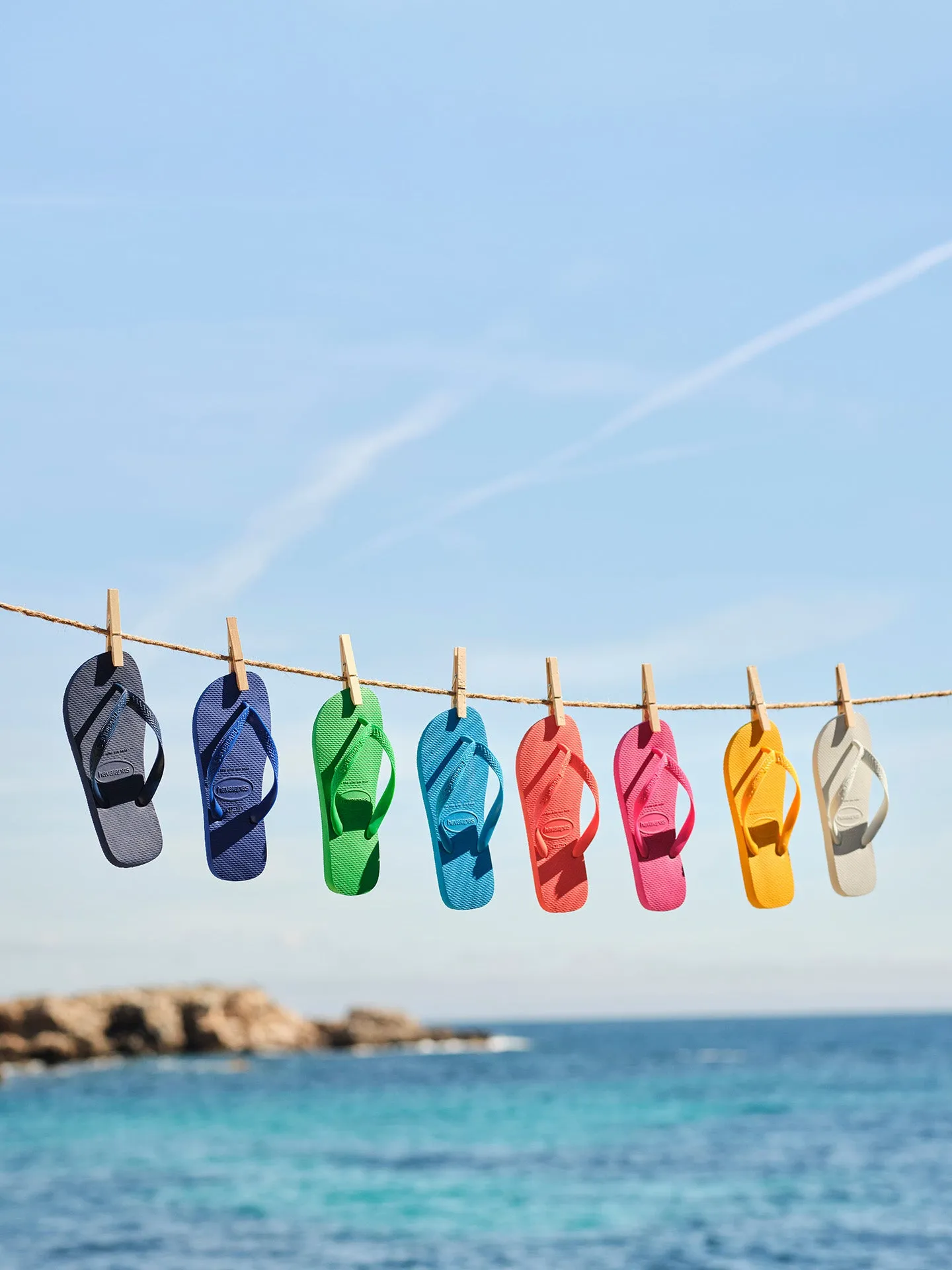 Top flip-flops, white