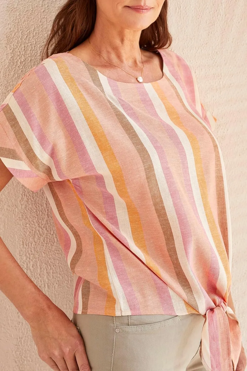 Tribal Women's Boat Neck Dolman Blouse