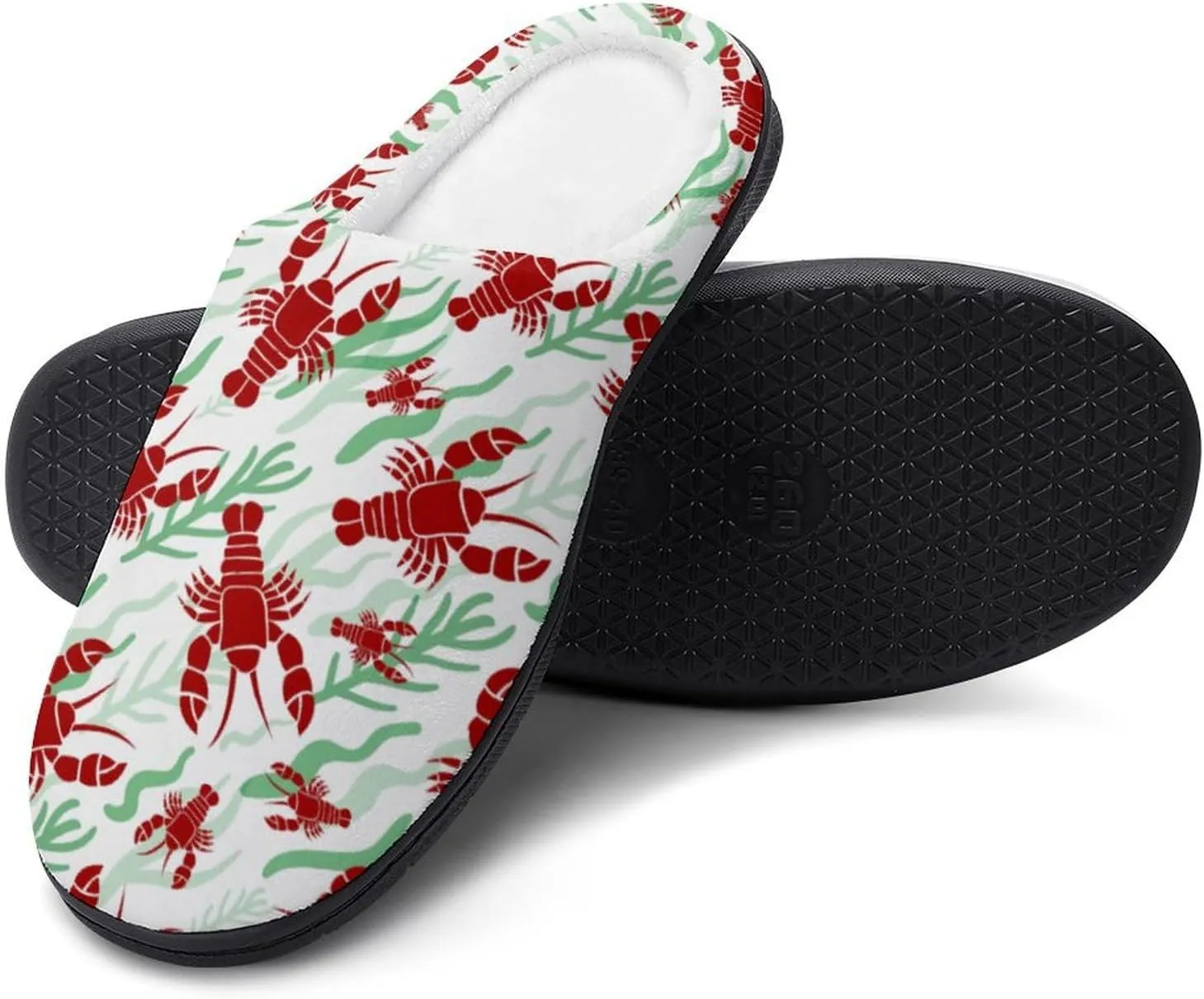 Tropical Leaves Clog Slippers Ladies Non-Slip House Slippers Womens Cotton Slippers Home Slip-On Shoes Indoor Outdoor