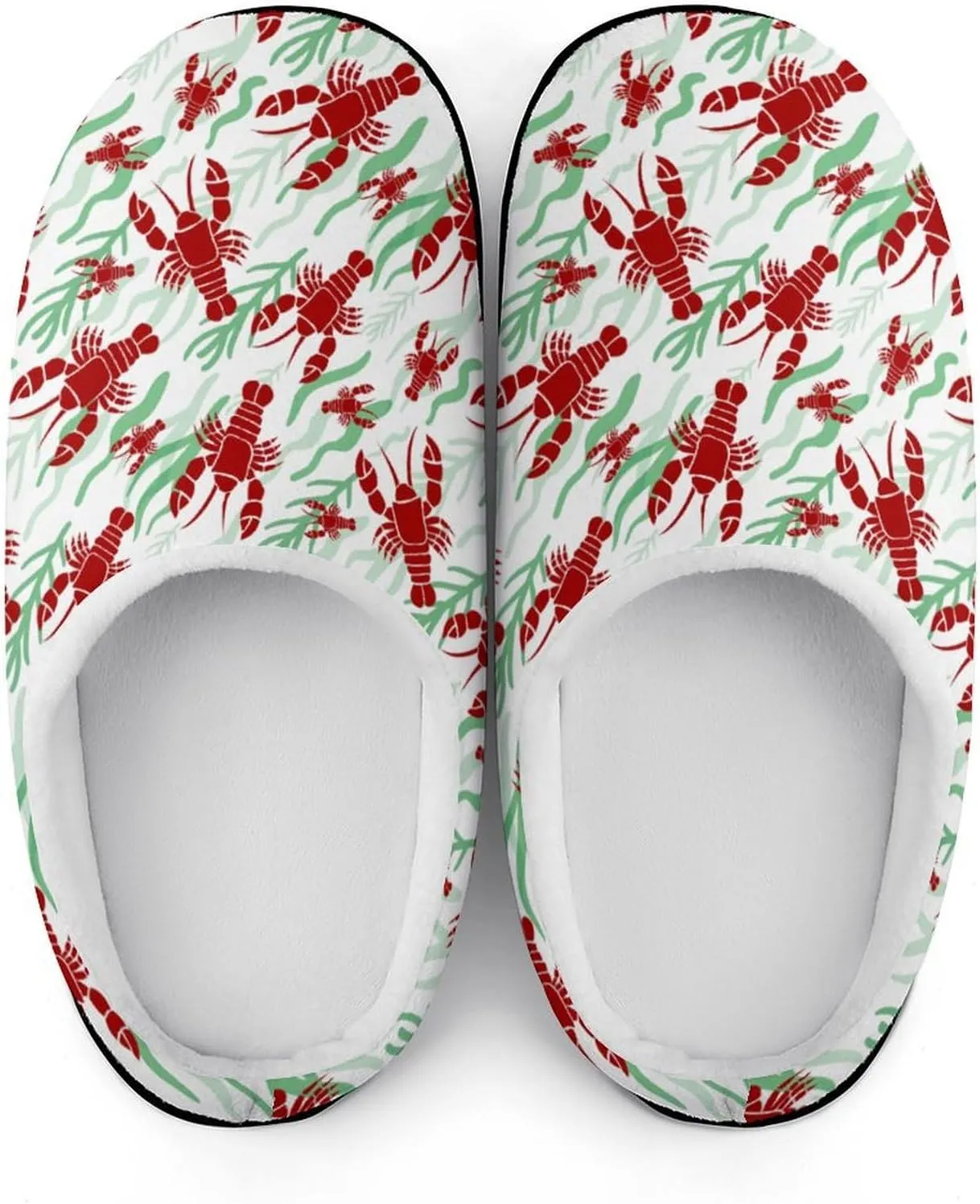 Tropical Leaves Clog Slippers Ladies Non-Slip House Slippers Womens Cotton Slippers Home Slip-On Shoes Indoor Outdoor