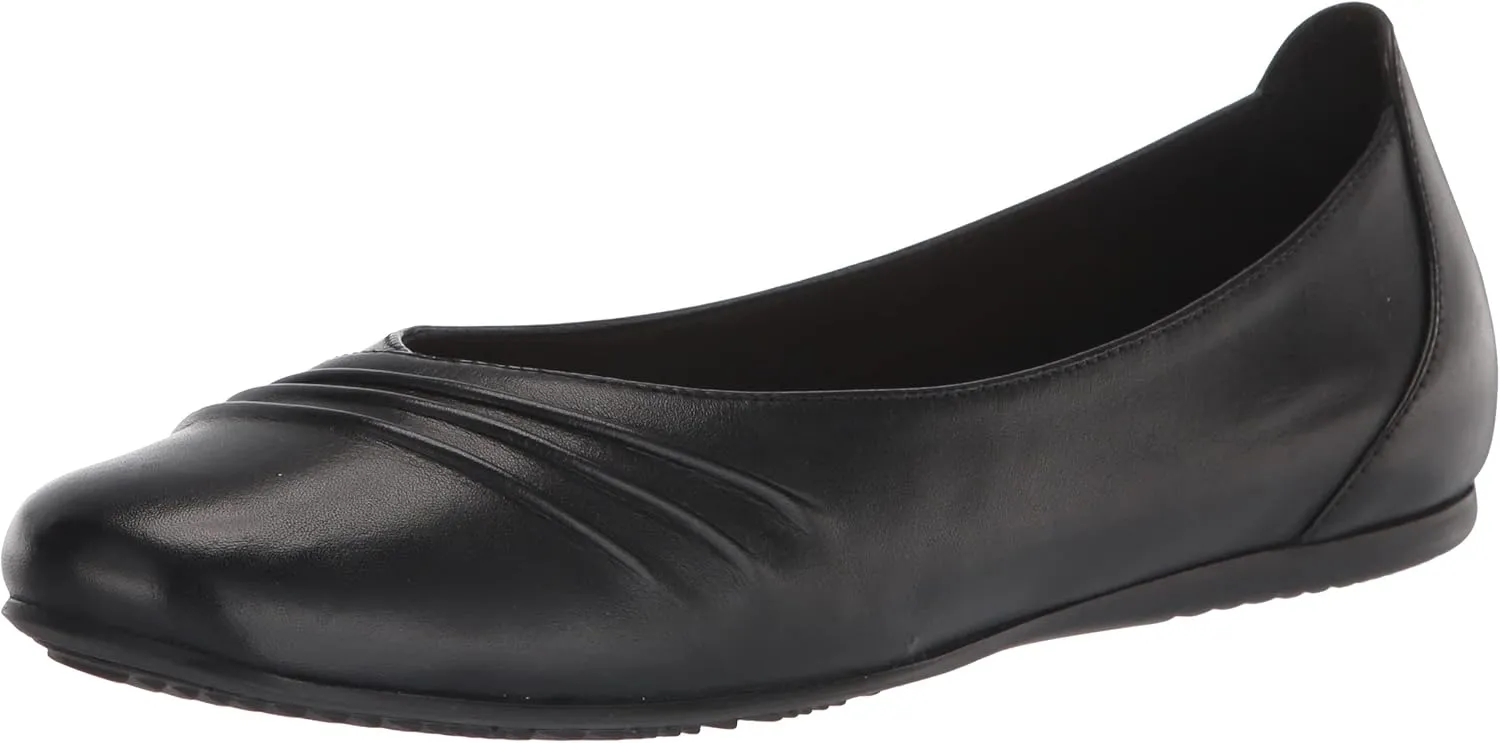 Trotters Women's Ballet Flat, Black, 10 Wide