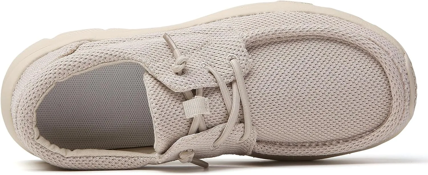 TSIODFO Women's Boat Loafers Casual Walking Shoes