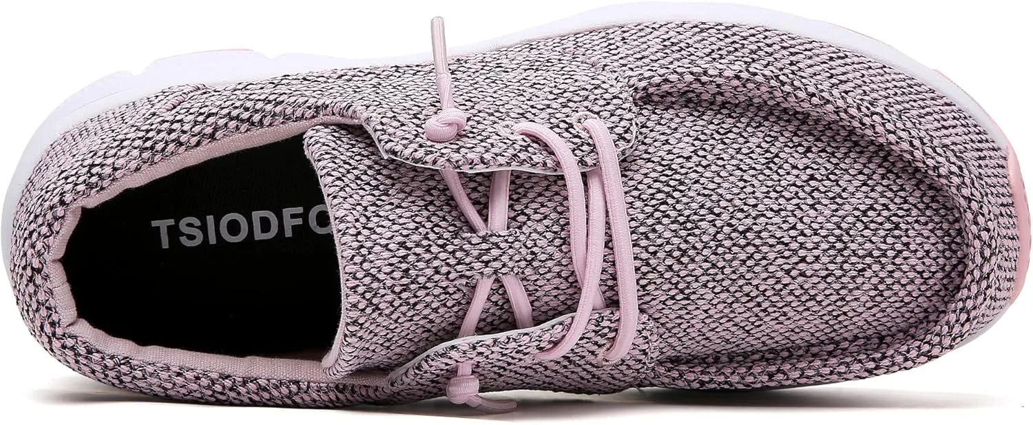TSIODFO Women's Boat Loafers Casual Walking Shoes