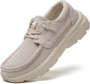 TSIODFO Women's Boat Loafers Casual Walking Shoes