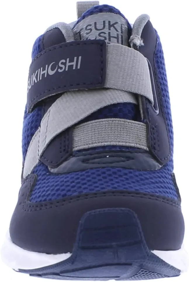 TSUKIHOSHI 7510 Tokyo Waterproof Strap-Closure Machine-Washable Child Sneaker Shoe with Wide Toe Box and Slip-Resistant, Non-Marking Outsole - for Toddlers and Little Kids, Ages 1-8
