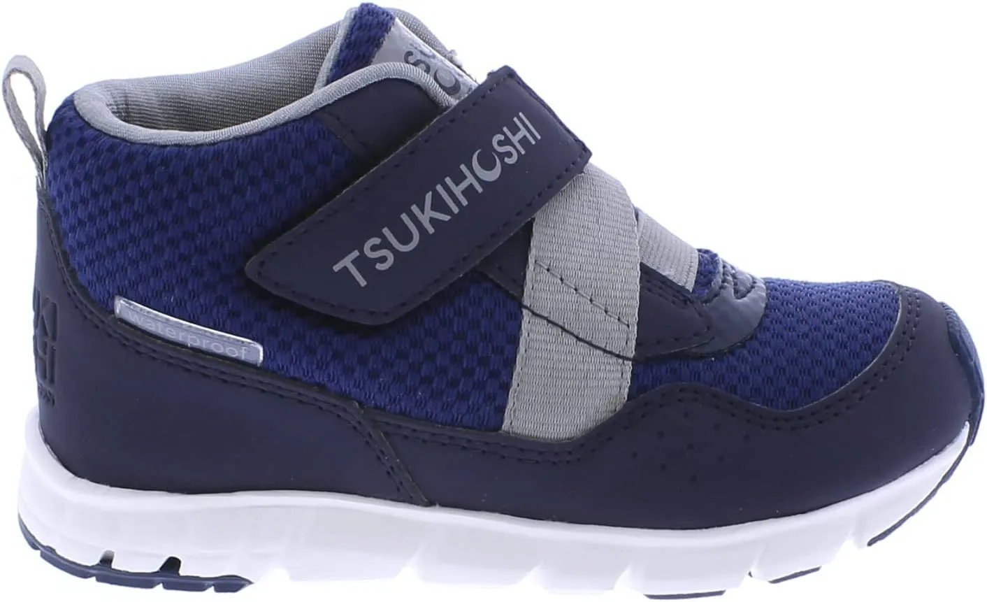 TSUKIHOSHI 7510 Tokyo Waterproof Strap-Closure Machine-Washable Child Sneaker Shoe with Wide Toe Box and Slip-Resistant, Non-Marking Outsole - for Toddlers and Little Kids, Ages 1-8