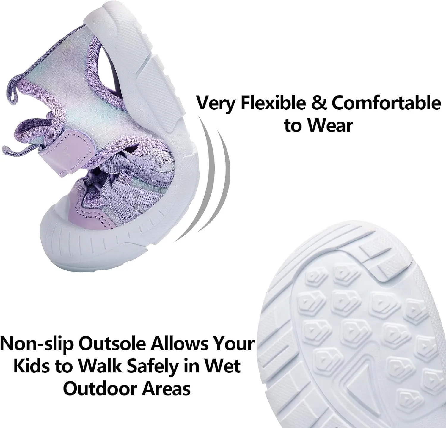 TZJS Boys Girls Water Shoes Kids Lightweight Beach Sport Sandals Breathable Quick Dry Swimming Sandals for Toddler