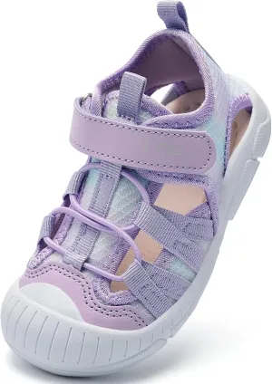 TZJS Boys Girls Water Shoes Kids Lightweight Beach Sport Sandals Breathable Quick Dry Swimming Sandals for Toddler