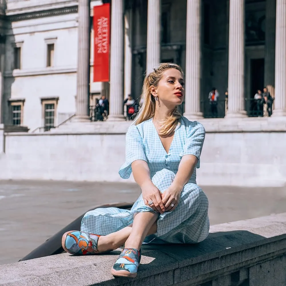 UIN x National Gallery Collaboration Slip On Art Travel Shoes