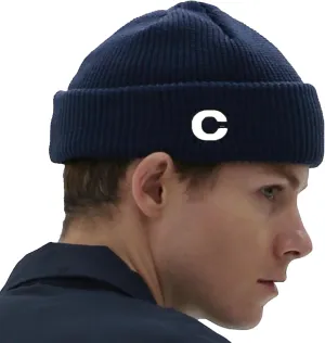 UNDERCONTROL Logo Label Patch Unisex Fall Winter Short Thick Cuffed Rollup Warm Beanie Korea Trawler Fisherman Knit Skull Hat