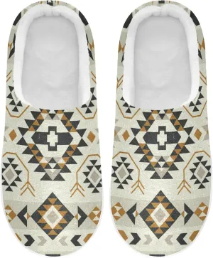 Unisex Memory Foam House Slippers Non-Skid Soft Warm Sole Coral Fleece Slip-on Closed Toe Hand Free Shoes for Bedroom Travel 6-17