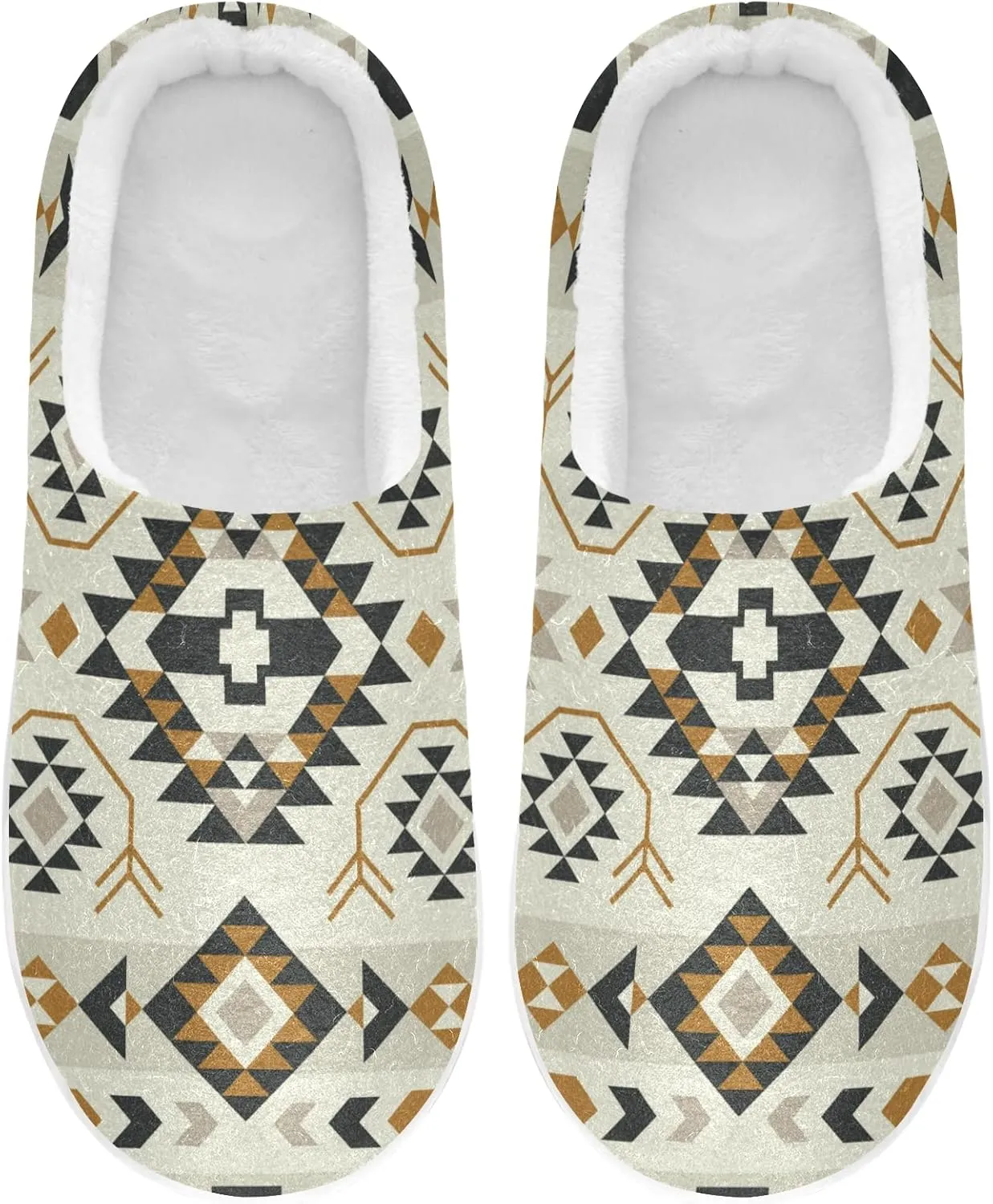 Unisex Memory Foam House Slippers Non-Skid Soft Warm Sole Coral Fleece Slip-on Closed Toe Hand Free Shoes for Bedroom Travel 6-17