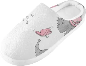 Unisex Memory Foam Slippers Non-Skid Slip-on Soft Warm Sole Fleece Shoes 6-17