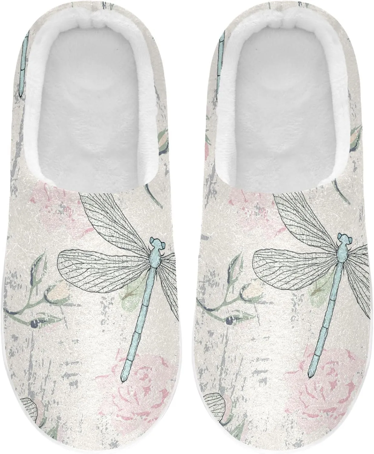 Unisex Memory Foam Slippers Non-Skid Slip-on Soft Warm Sole Fleece Shoes 6-17