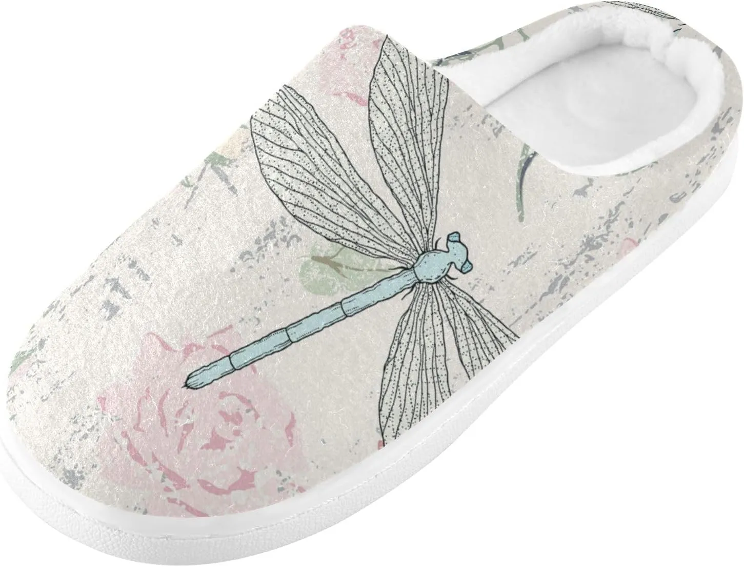 Unisex Memory Foam Slippers Non-Skid Slip-on Soft Warm Sole Fleece Shoes 6-17