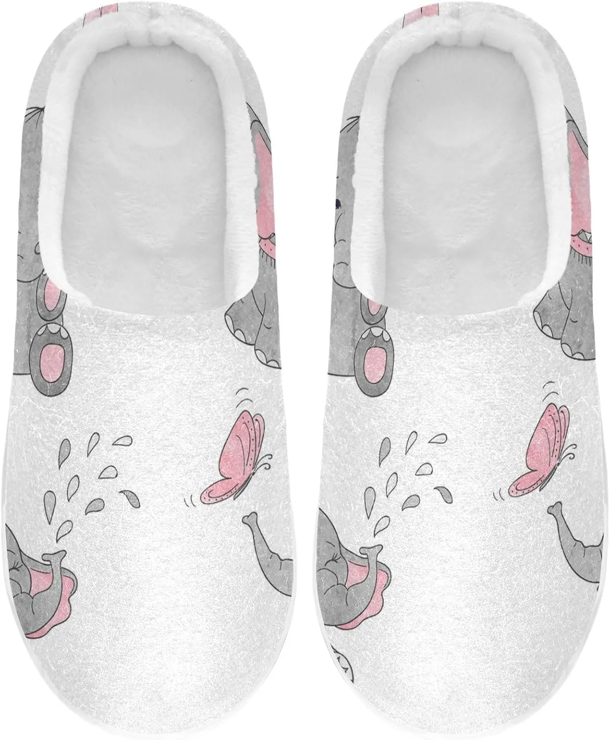 Unisex Memory Foam Slippers Non-Skid Slip-on Soft Warm Sole Fleece Shoes 6-17