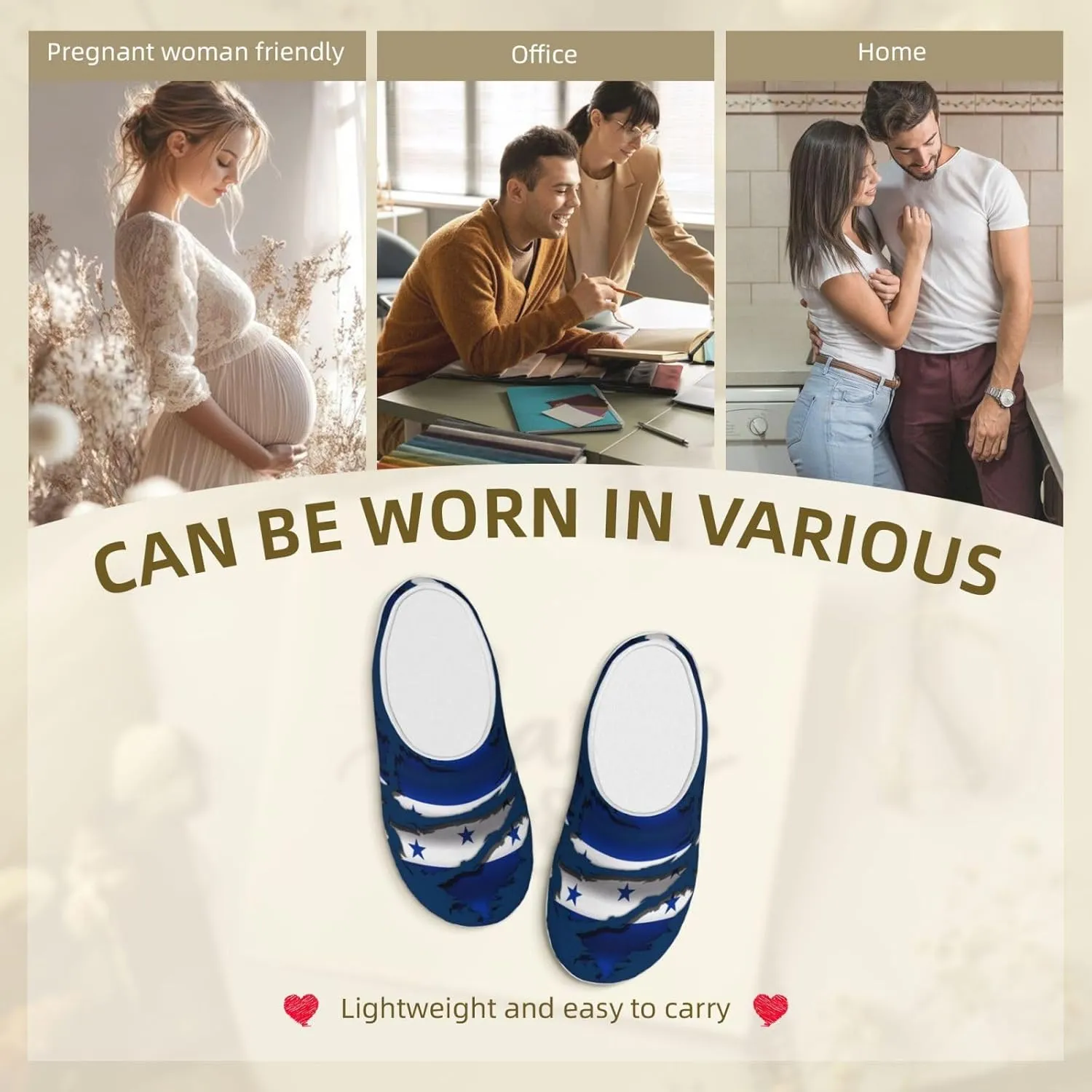 Unisex Slippers Winter Warm Non-Slip Fluffy Slippers Slip-On Plush Slippers House Slippers For Women Men Shoes Gifts