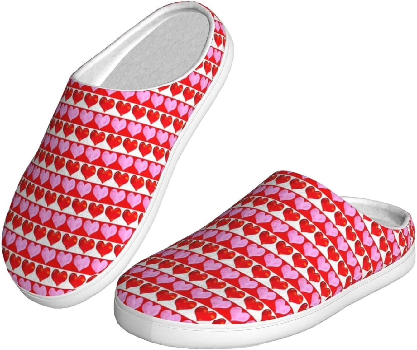Unisex Warm Slippers Non-Slip Winter Fluffy Slippers Slip-On Plush Slippers Bedroom Slippers House Shoes For Men Women