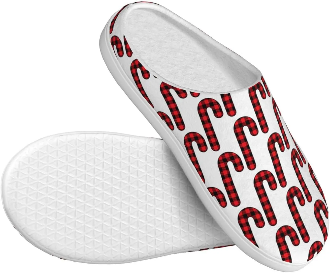 Unisex Warm Slippers Non-Slip Winter Fluffy Slippers Slip-On Plush Slippers Bedroom Slippers House Shoes For Men Women