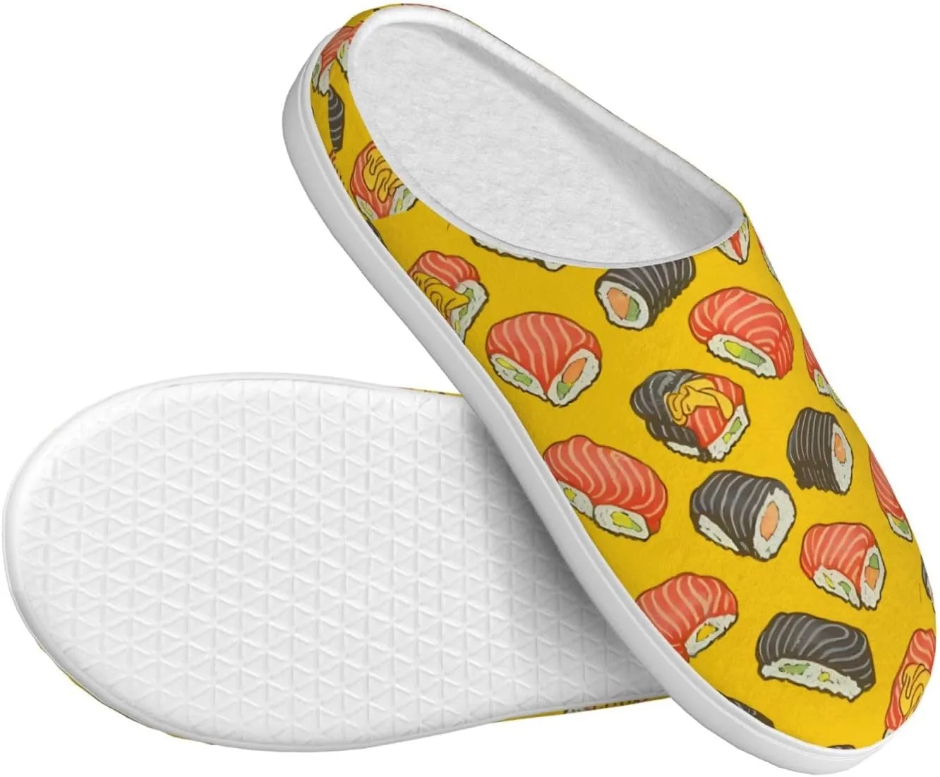 Unisex Warm Slippers Non-Slip Winter Fluffy Slippers Slip-On Plush Slippers Bedroom Slippers House Shoes For Men Women