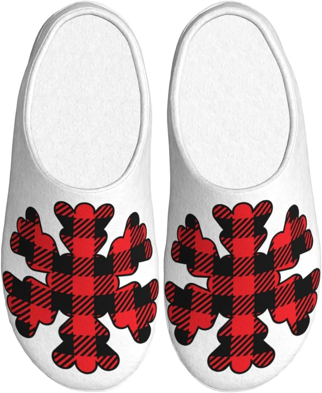 Unisex Warm Slippers Non-Slip Winter Fluffy Slippers Slip-On Plush Slippers Bedroom Slippers House Shoes For Men Women