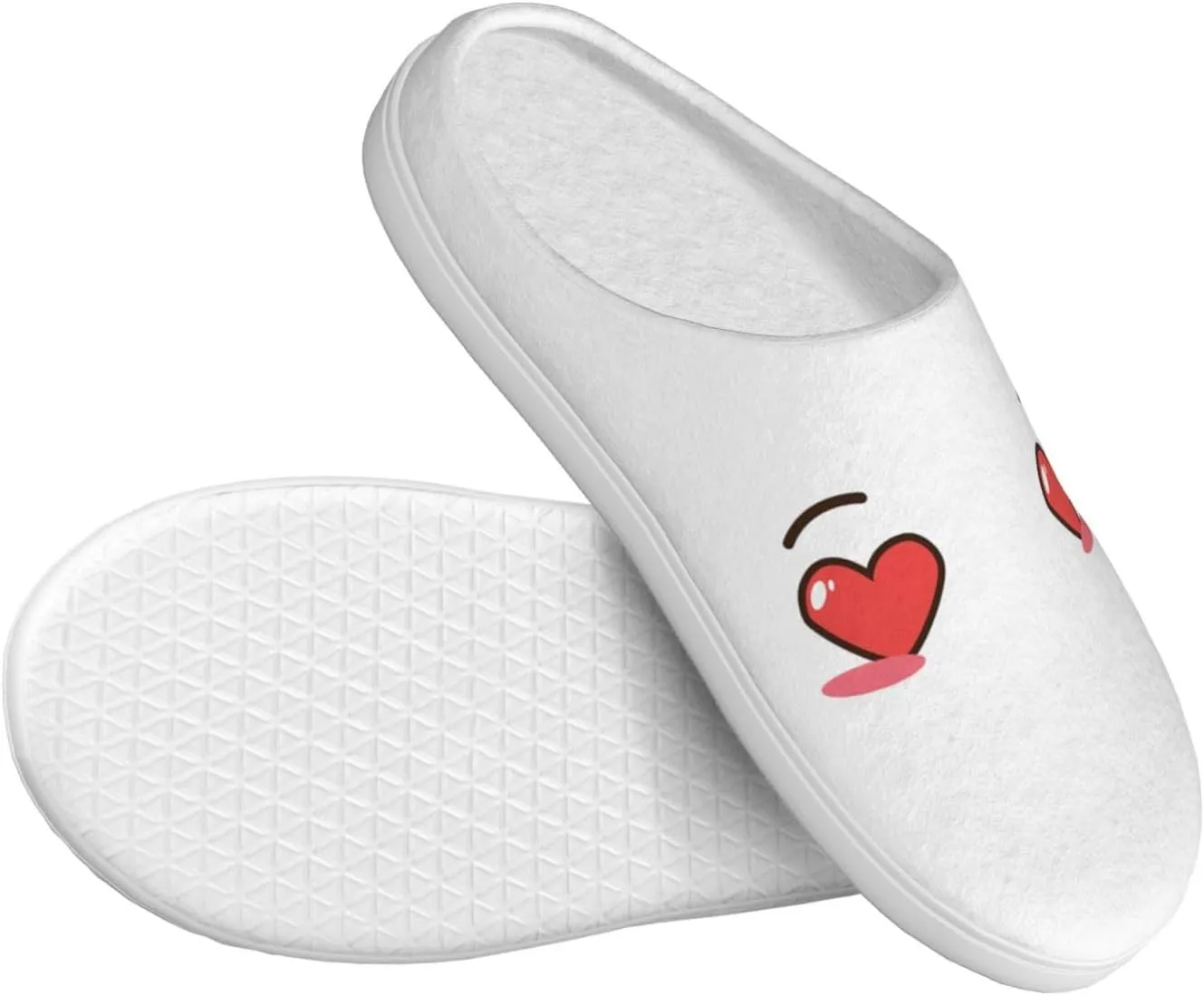 Unisex Warm Slippers Non-Slip Winter Fluffy Slippers Slip-On Plush Slippers Bedroom Slippers House Shoes For Men Women