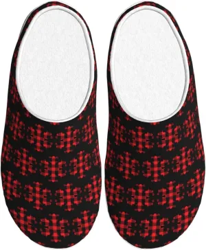 Unisex Warm Slippers Non-Slip Winter Fluffy Slippers Slip-On Plush Slippers Bedroom Slippers House Shoes For Men Women