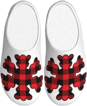 Unisex Warm Slippers Non-Slip Winter Fluffy Slippers Slip-On Plush Slippers Bedroom Slippers House Shoes For Men Women