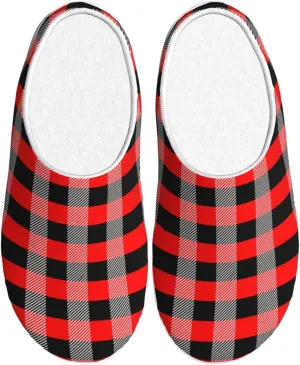 Unisex Warm Slippers Non-Slip Winter Fluffy Slippers Slip-On Plush Slippers Bedroom Slippers House Shoes For Men Women