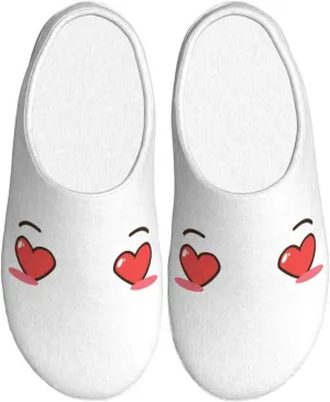 Unisex Warm Slippers Non-Slip Winter Fluffy Slippers Slip-On Plush Slippers Bedroom Slippers House Shoes For Men Women