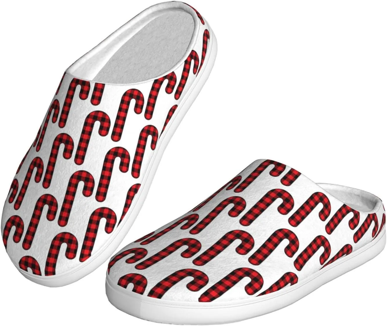 Unisex Warm Slippers Non-Slip Winter Fluffy Slippers Slip-On Plush Slippers Bedroom Slippers House Shoes For Men Women