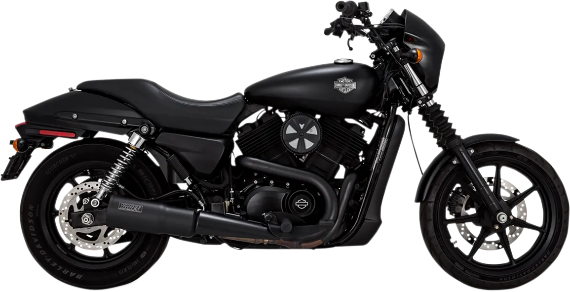Vance and Hines Exhaust for Harley Davidson Street 2015-2020, Black High Output Muffler 47943