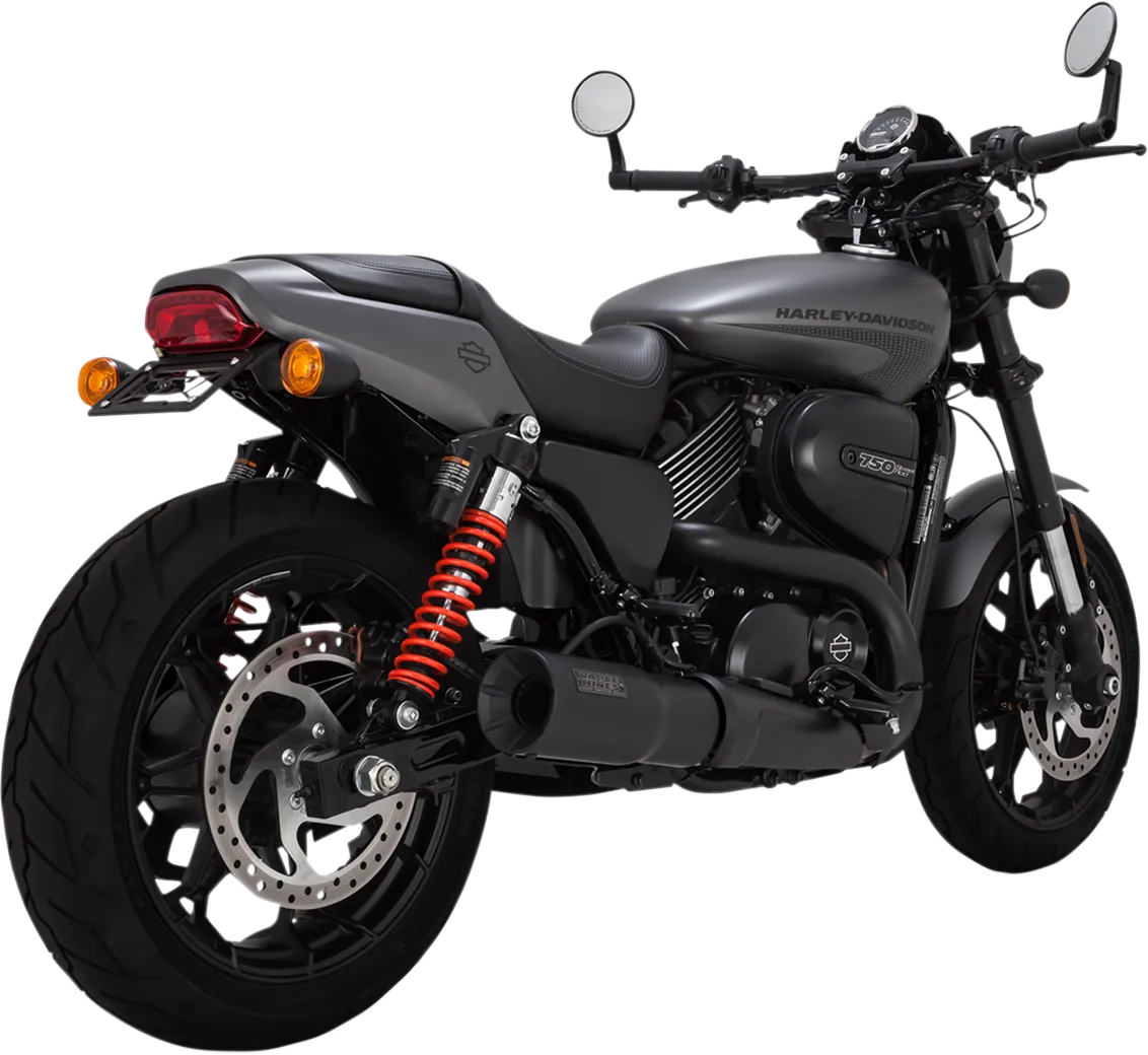 Vance and Hines Exhaust for Harley Davidson Street 2015-2020, Black High Output Muffler 47943