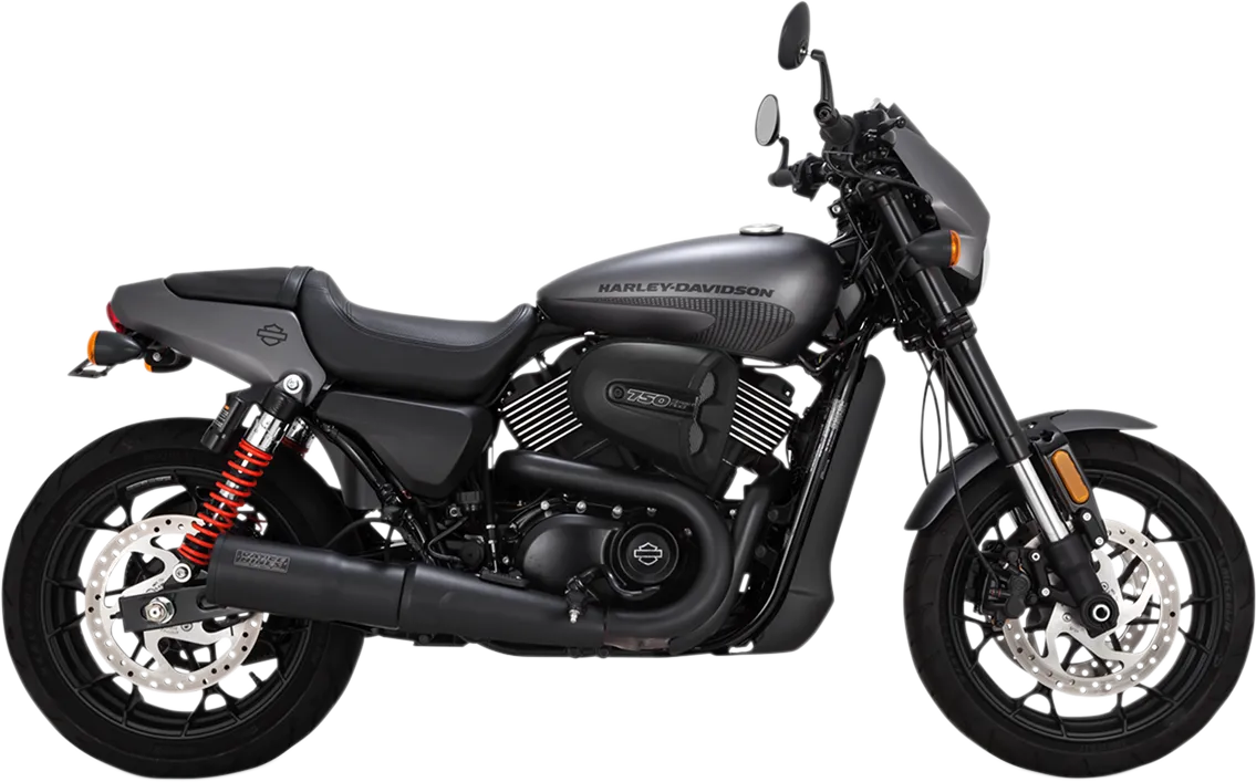 Vance and Hines Exhaust for Harley Davidson Street 2015-2020, Black High Output Muffler 47943
