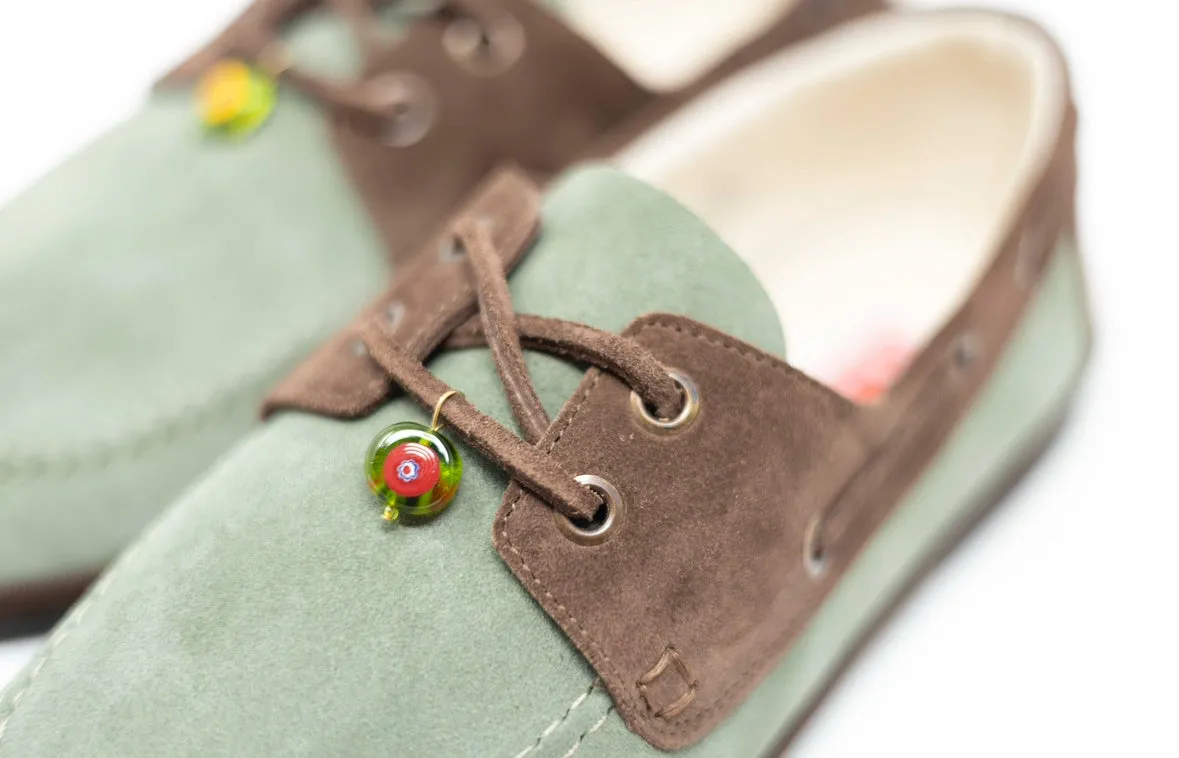 Venetian Essence in light green By Gondolina Shoes