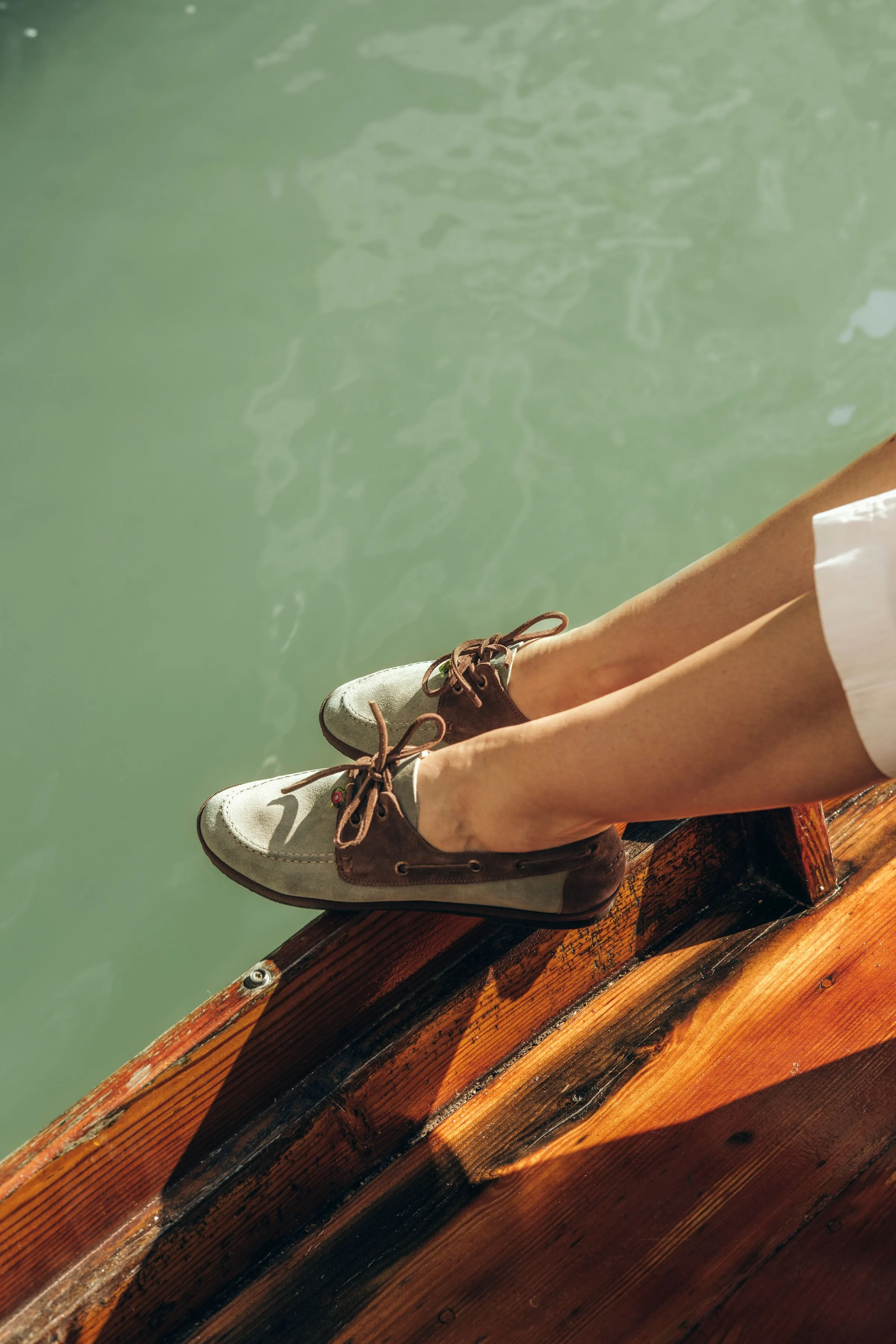 Venetian Essence in light green By Gondolina Shoes