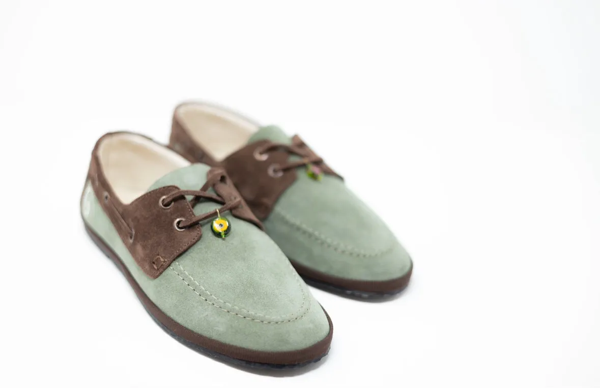 Venetian Essence in light green By Gondolina Shoes